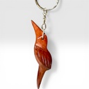 Llavero madera tallado loras