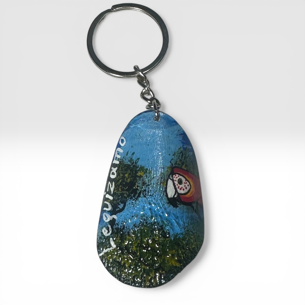 Llavero escama pirarucu pintado