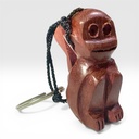 Llavero madera tallado mico