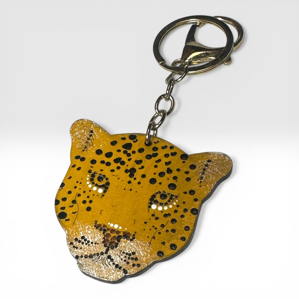 Llavero madera tigre